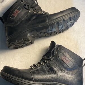 Black Leather Hiking Boots thinsulate winter